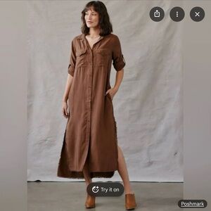 Brown Bella Dahl duster dress